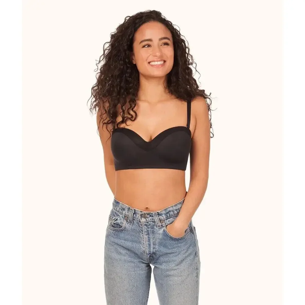 Lively NWOT The No-Wire Strapless Bra Black Size 32DD - Picture 6 of 12